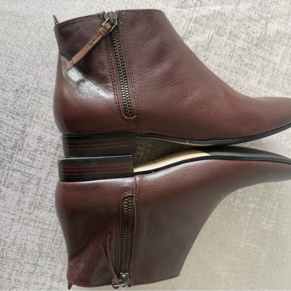 Cole Haan Leather  Brown Ankle Booties